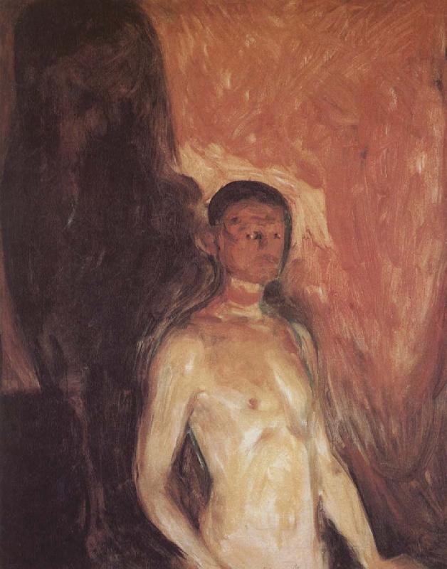 Edvard Munch Self-Portrait in the hell